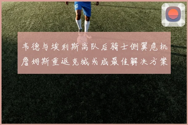 韦德与埃利斯离队后骑士侧翼危机詹姆斯重返克城或成最佳解决方案